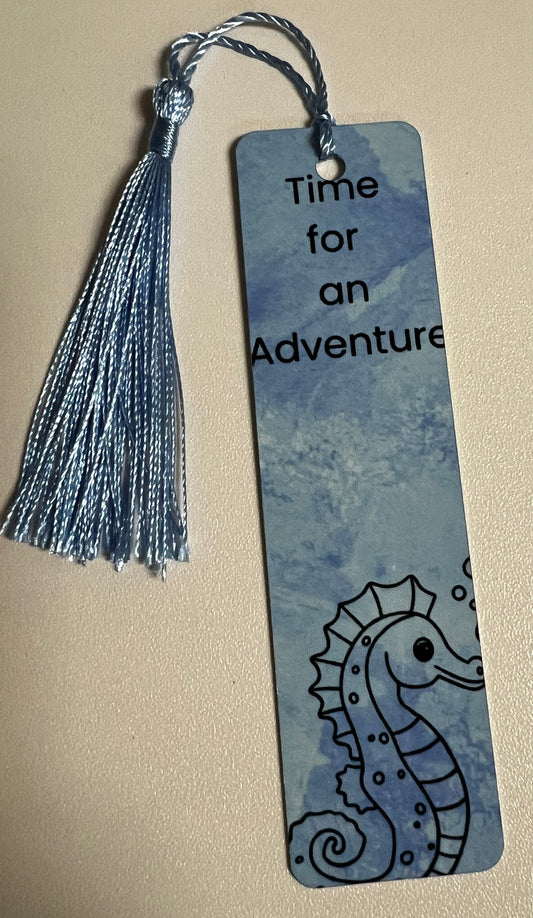 Time For an Adventure Seahorse Bookmark