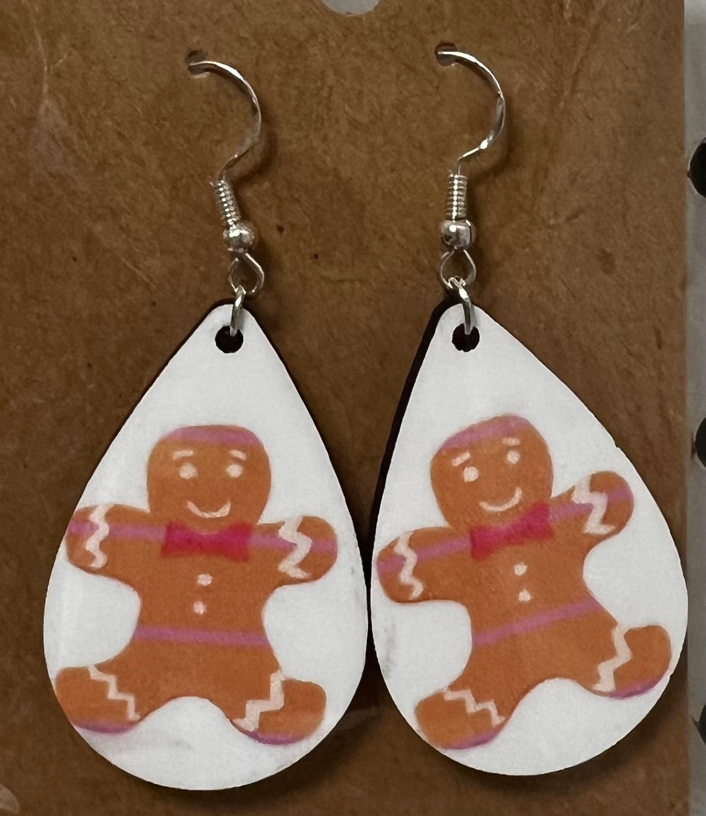 Gingerbread Teardrop Earrings