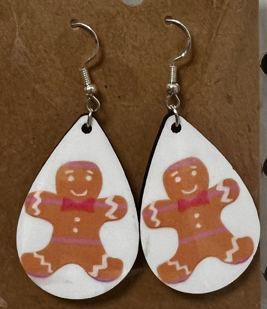 Gingerbread Teardrop Earrings