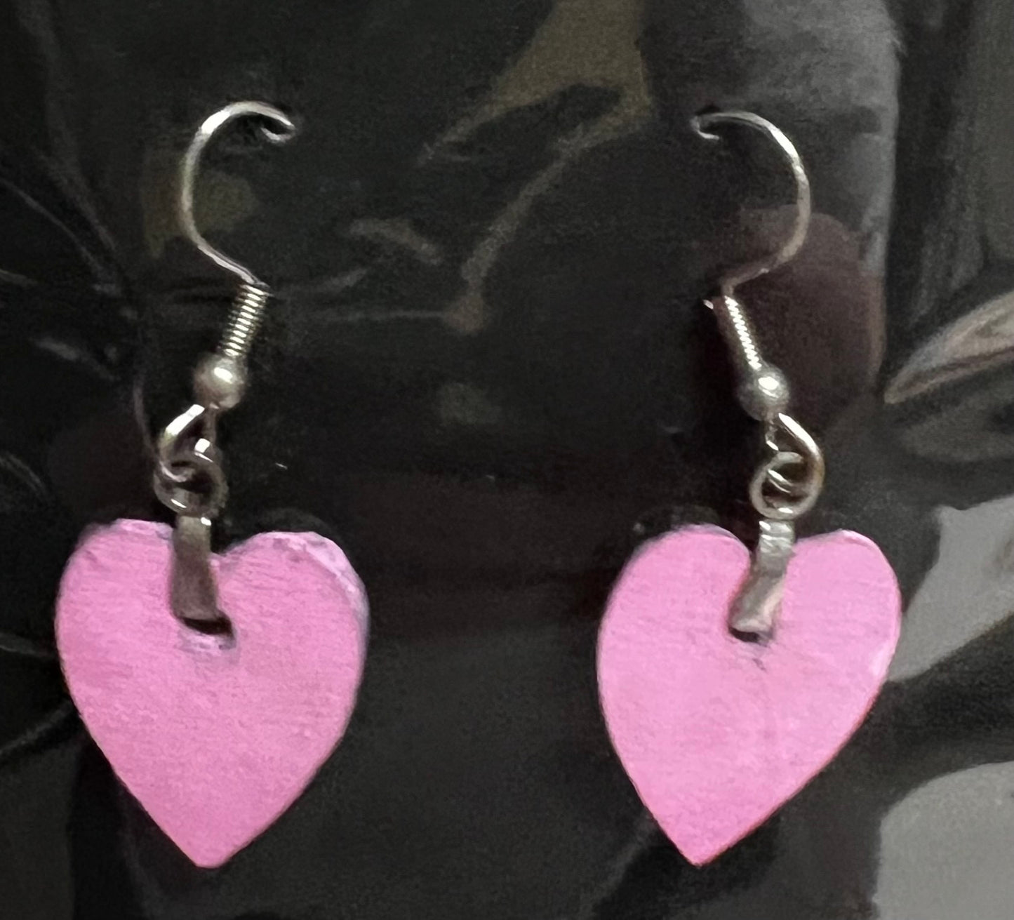 Heart laser cut earrings
