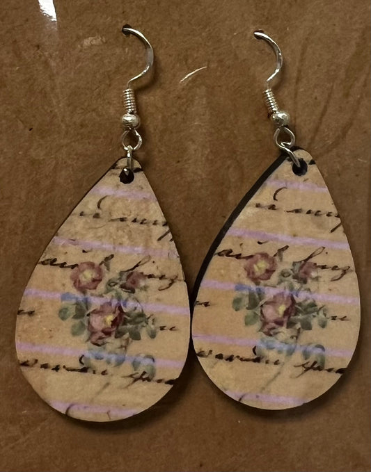 Vintage Style Tear Drop Earrings