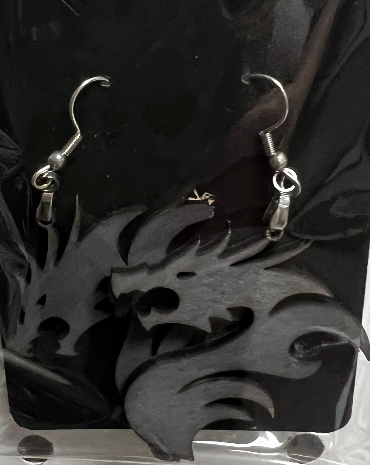 Dragon Laser Cut Earrings