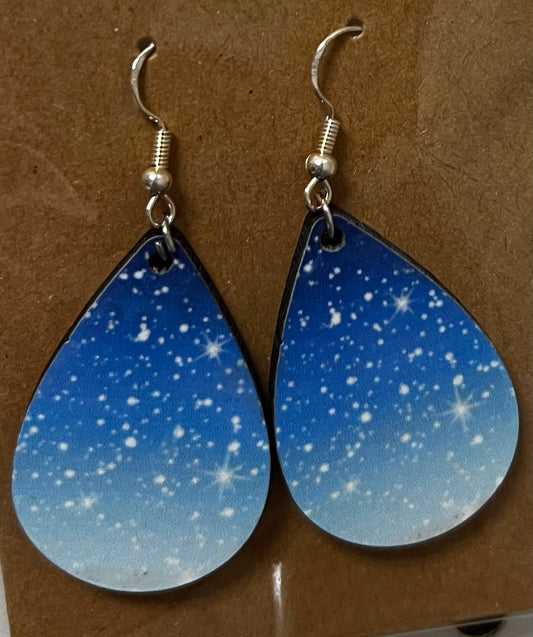 Starnight Tear Drop Earrings