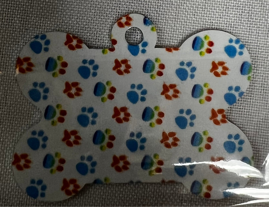 Paw Print Dog tags