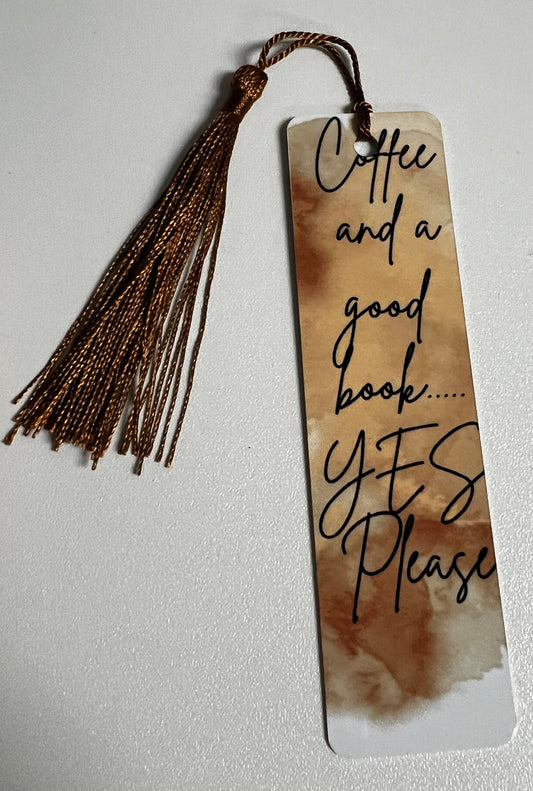 Coffee and a good book Yes Please bookmark
