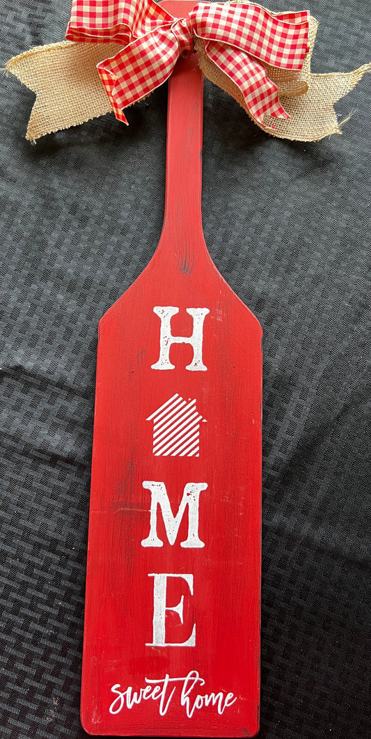 Red home sweet home paddle