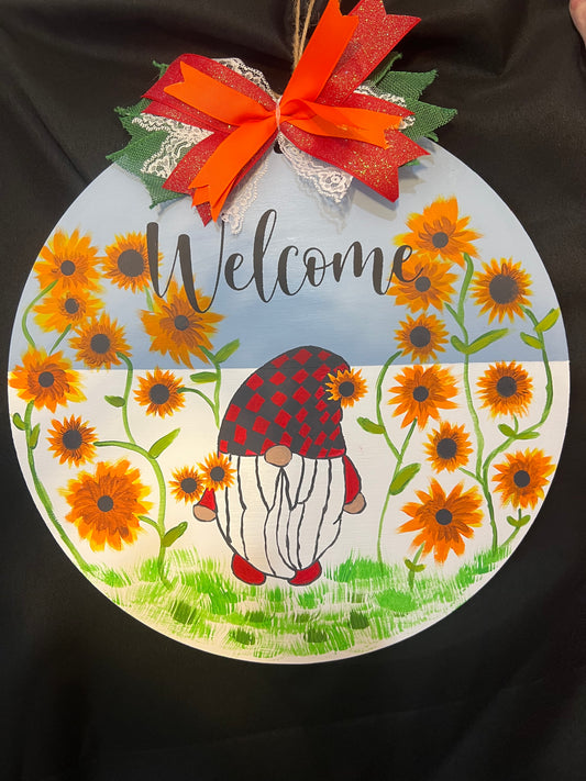 Gnome Welcome Sign