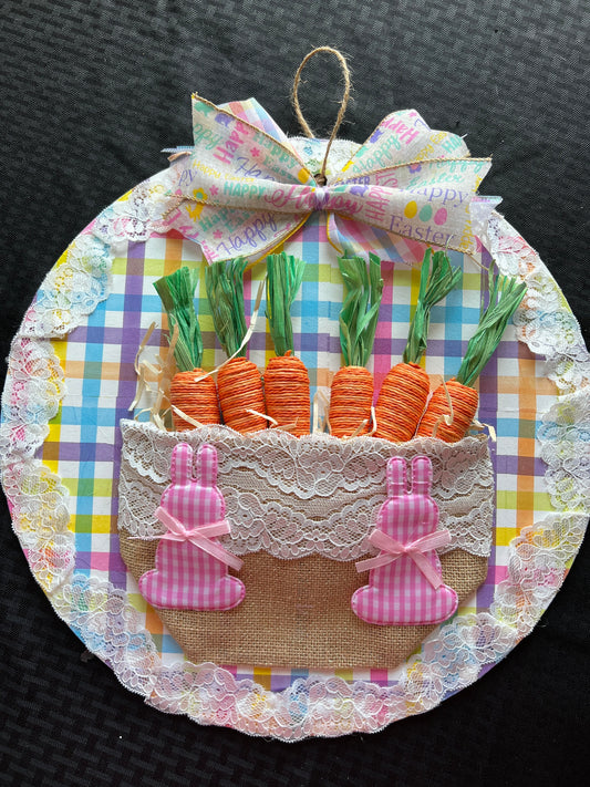 Easter Carrots Door Sign