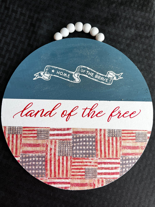 Land of the Free sign